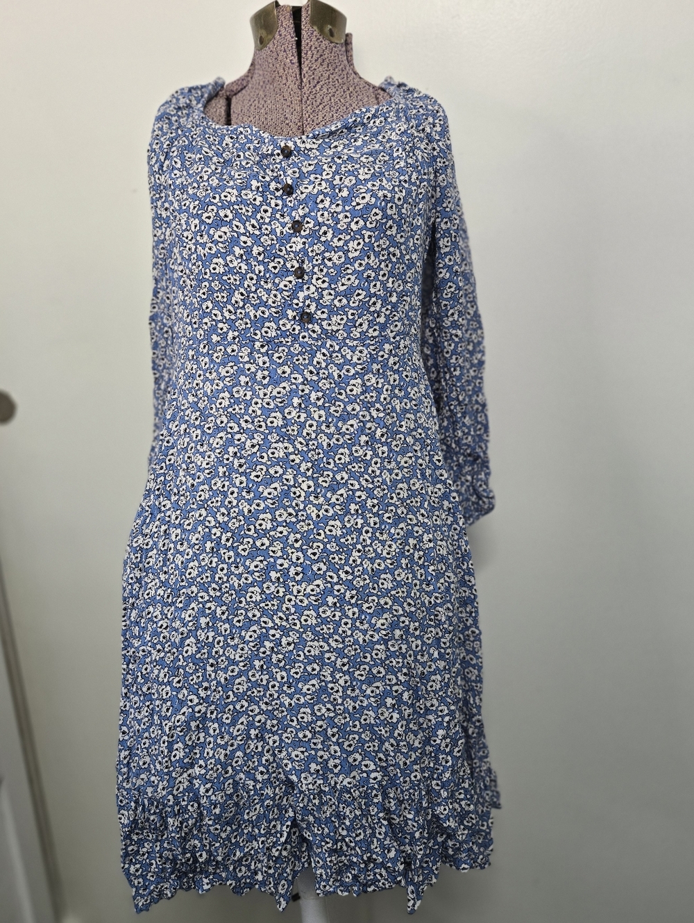 Scoop Women’s Square Neck Mini Dress Multicolor flroal print Size small